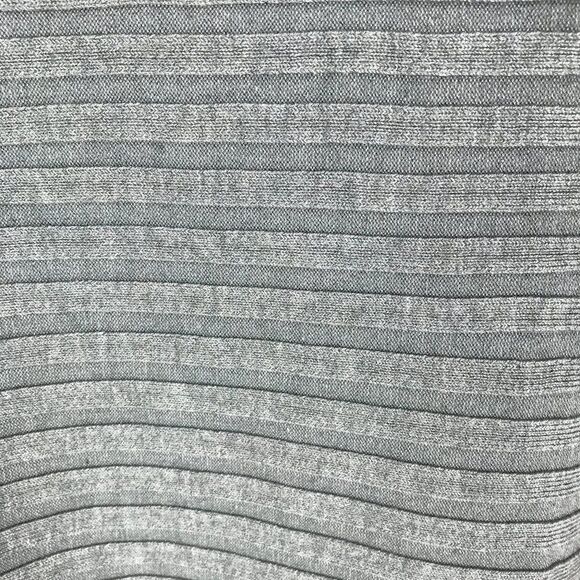 Lane Bryant Ribbed Knit Keyhole Sweater Women's Plus Size 14/16 Gray 3/4-Sleeve - Picture 4 of 11